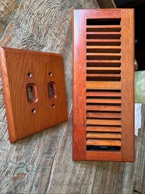 Wooden Floor/Register Vent Cover - Rich Brown